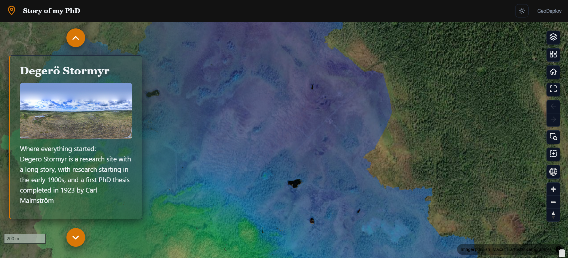 Story map portal